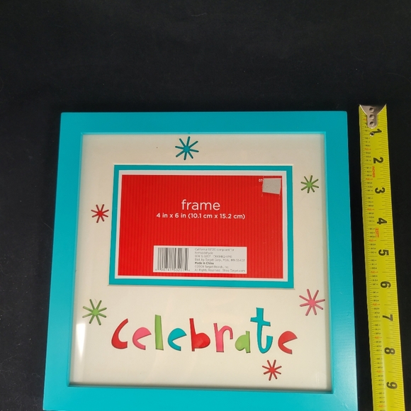 Target Brand 4x6 picture frame holiday celebrate. VG CONDITION. - Picture 5 of 16
